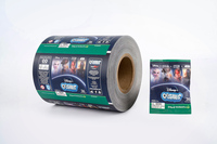 Rouleau de Film de Chips personnalisé, matière plastique de qualité alimentaire, papier d'emballage imprimé, Film en rouleau pour emballage en Sachet liquide