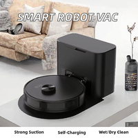 Aspirateur robot intelligent automatique OEM pour la maison, filtre HEPA, nettoyage humide/sec, utilisation domestique et hôtelière, prise EU, moteur sans balais à forte aspiration