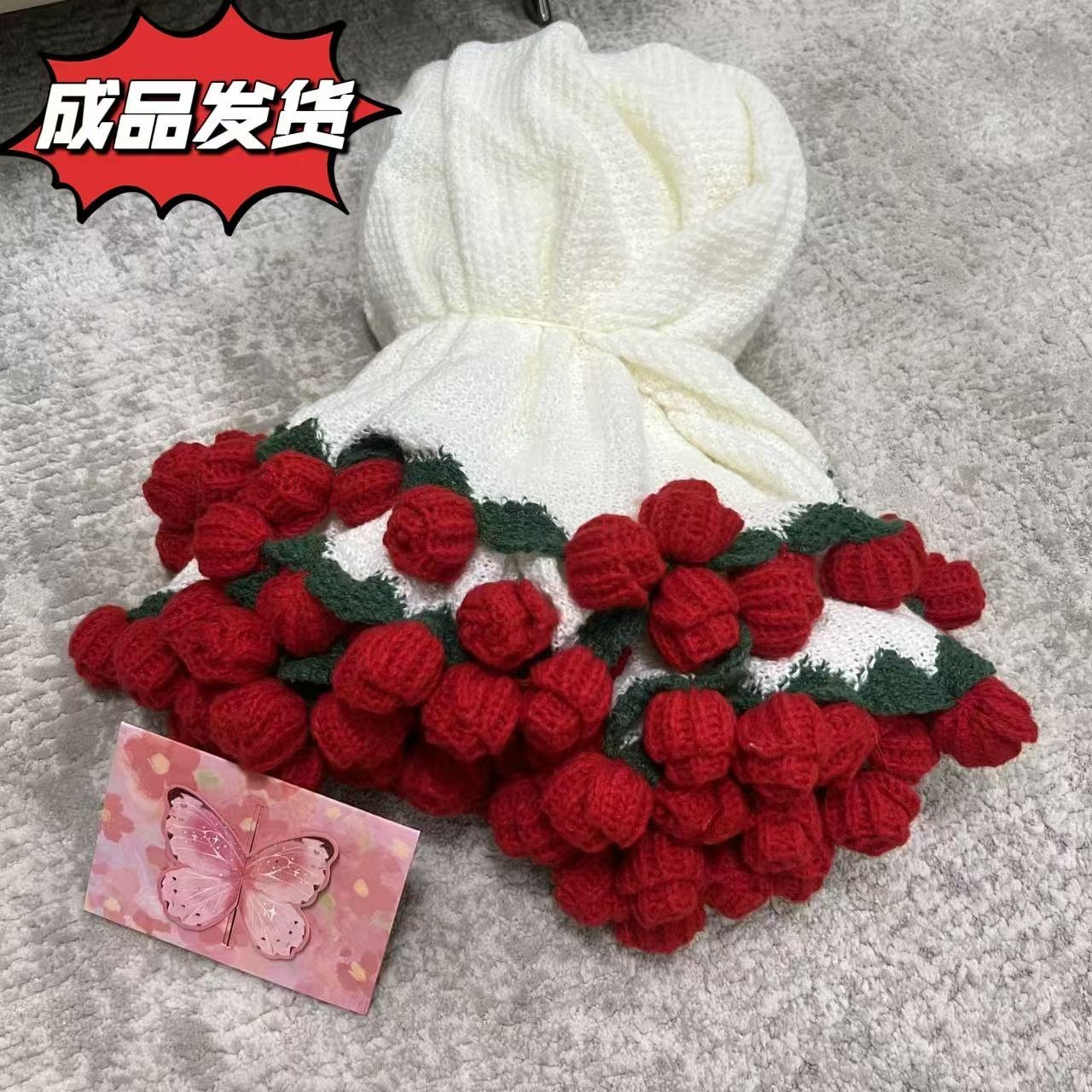 กุหลาบแดงโรแมนติก [พร้อมการ์ดอวยพร ถุงของขวัญ ริบบิ้น]