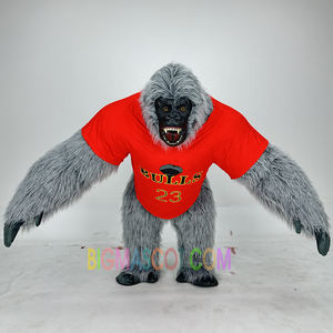 リアル ライフ ブローアップ インフレータブル ゴリラ コスチューム フル マスコット スーツ ジャイアント 大人用 ファー ゴリラ コスプレ ファンシー ドレス イベント パーティー用 - Product Image 3