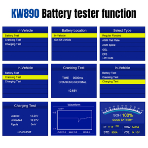 Herramientas de Diagnóstico Directas de Fábrica para Todos los Autos, Escáner KONNWEI KW890 Obd2 para Todos los Autos 2022 con Servicio de Reinicio de Aceite - Product Image 5