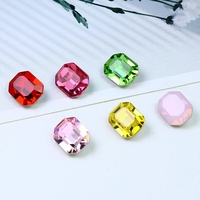 Rectangle en forme de K9 fantaisie pierre luxe qualité verre strass en gros perles de pierre de cristal en vrac pour bijoux accessoires de bricolage