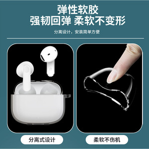 Étui pour écouteurs Honor GEG X7e Youth Edition, coque souple transparente en TPU, anti-chute, anti-poussière - Product Image 4