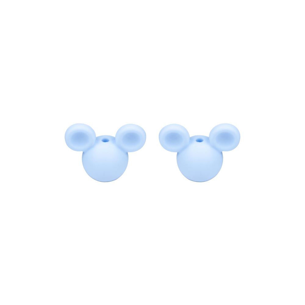 ลูกปัดโฟกัสหัวเมาส์สีพาสเทลสีน้ำเงิน SA44