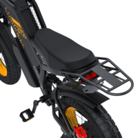 Bicicleta Eléctrica Todoterreno para Adultos, Motor de 60v 4000w, Baterías Dobles de 25ah/15ah, 20 Pulgadas, Frenos de Disco Hidráulicos