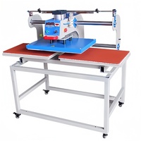 Presse à chaud automatique 40*60 à double station pour t-shirts Machine d'impression pneumatique de t-shirts grand format pour les petites entreprises