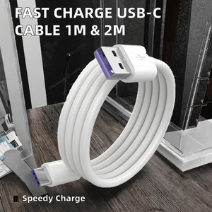 Bán buôn 1m 2M USB dữ liệu nhanh chóng sạc cáp trắng USB c-loại cáp loại C sạc USB-C sạc nhanh cáp dữ liệu - Product Image 3