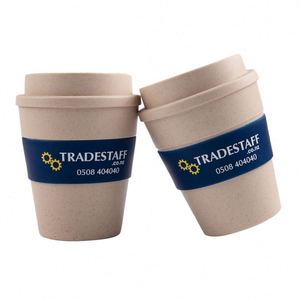 Vaso de Viaje Libre de BPA, Antiderrames, Portátil, de Paja de Trigo, para Café en el Auto - Product Image 1