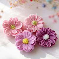 Cetakan Kue Silikon Lilin Aromaterapi Bunga Ranunculus Mei Ranunculus, Ide Baru untuk Dekorasi Bunga DIY