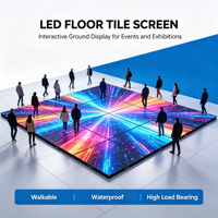 Écran de sol LED à induction de pression étanche pour scène d'événements intérieurs avec résolution 4K et luminosité de 500-1000 cd