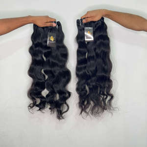 Extensions de cheveux Remy naturels ondulés ondulés lâches, cheveux humains indiens bruts non traités à cuticule alignée, vente en gros - Product Image 2