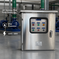 Boîtier de commande de pompe à boues en acier inoxydable JXF IP54, panneau de commande électrique pour pompe à eau industrielle intérieure 220V 380V 16A
