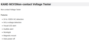 เครื่องทดสอบแรงดันไฟฟ้าแบบไม่สัมผัส KANE-NCV3 - Product Image 6