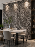 Vente flash : Panneau mural UV en marbre moderne, PVC antistatique, résistant à l'humidité, imperméable, ignifuge, pour usage commercial, domestique et hôtelier