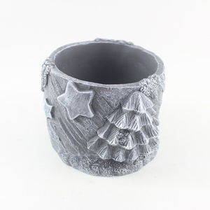 <span class=keywords><strong>Vaso</strong></span> da Giardino in <span class=keywords><strong>Cemento</strong></span> <span class=keywords><strong>Grigio</strong></span>, Design Minimalista Natalizio, <span class=keywords><strong>Vaso</strong></span> per Fiori e Bonsai - Product Image 1