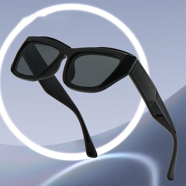 Frame Trend Color Matching New Vintage Bulk Sunglasses Mujer Branded Personality Uv400 Protection 2024 Black Cat Eye Sunglasses