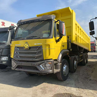 Truk Tipper SINO HOWO NX 8X4 12 Roda Sasis Modular Perawatan Mudah Truk Bongkar Muat Otomatis untuk Tambang