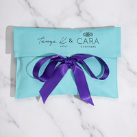 Pochette cosmétique en papier kraft recyclable avec logo personnalisé, fermeture à ruban, réutilisable pour le maquillage et les bijoux, idéale pour les voyages et les cadeaux