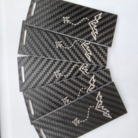 Pièces en fibre de carbone CNC personnalisées, service CNC en fibre de carbone pour feuilles de fibre de carbone 3K.