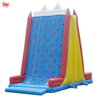 Tour de défi gonflable AdventureFilled, mur d'escalade gonflable, équipement de sécurité pour camping, combo fosse tampon, équipement de divertissement commercial