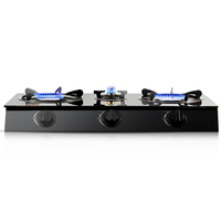 Cuisinière de Table Électronique à Allumage Électronique la Plus Populaire, Sans Bouteille, avec 3 Brûleurs pour Cuisinière à Gaz de Cuisine