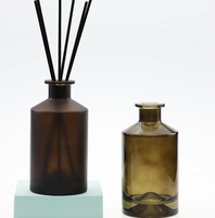 Diffuseur de parfum en verre de luxe à la mode, avec impression d'écran et vaporisateur à pompe, vente chaude