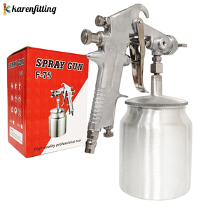 Pistola de Pulverización Profesional con Sifón de Aire, 600cc, Boquilla de 1.3/1.5/1.8mm, para Pintar Automóviles y Paredes - Product Image 1