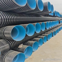 Tuyau ondulé à double paroi en PEHD pour la protection des câbles, des fibres optiques, des tunnels utilitaires et des infrastructures souterraines
