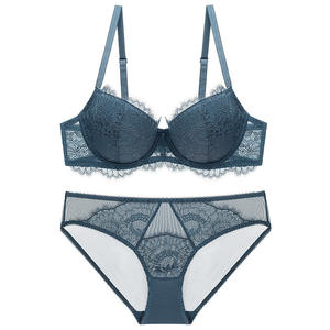 Sous-vêtements sexy en dentelle pour <span class=keywords><strong>cils</strong></span> Grande taille Grande poitrine Petit soutien-gorge anti-affaissement - Product Image 2