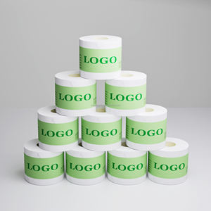 Paquets de 12 rouleaux de papier hygiénique en pâte de bois vierge gaufré souple personnalisés en gros - Product Image 6