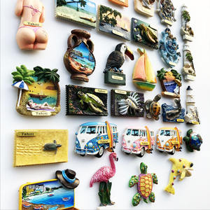 Aimants de réfrigérateur magnétiques en résine peinte, design Brise de l'Océan de <span class=keywords><strong>Tahiti</strong></span>, 7-8 cm, modèle <span class=keywords><strong>Tahiti</strong></span> 001, vente en gros transfrontalière - Product Image 3