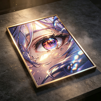 Affiche graphique 3D UV personnalisée ODM avec finition spéciale, thèmes Amour, Musique, Animaux, Noël, pour la production de la série de collection de marques de détail sur papier