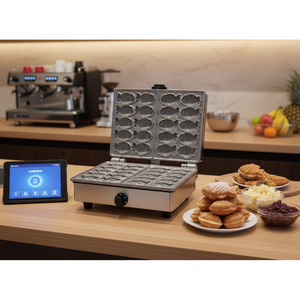 Nueva Máquina para Hacer Pasteles con Forma de Pez Pequeño CookTech, Control Táctil Digital Inteligente, Máquina Automática para Hacer Bocadillos Coreanos, Acero Inoxidable - Product Image 3