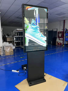 Suelo de pie 49 pulgadas OCA laminación completa al aire libre 2000cd/M Publicidad pantalla táctil quiosco tótem LCD señalización Digital y pantalla - Product Image 3