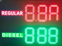 Affichage du prix du carburant à LED pour station-service