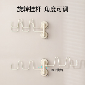 FaSoLa Shoe Drying Rack Rotatable Wall Mounted Suction Cup Corner Storage Hook For Bathroom Balcony Home Use - Product Image 3