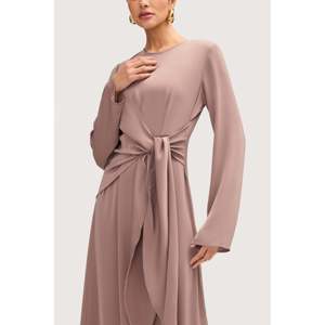 Robe de soirée longue à nouage latéral Sofia - Product Image 3