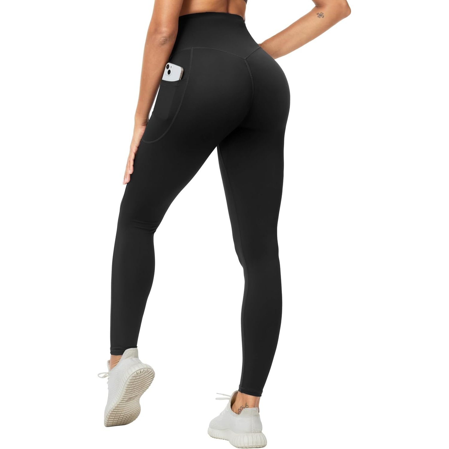 FOXA Women's Scrunch Butt Yoga Pants High Waisted With Pockets Athletic Workout Leggings