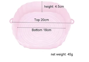 Reusable <b>Silicone</b> <b>Baking</b> Tray for Air Fryer Durable Dish & Pan for Kitchen Essentials - Product Image 2