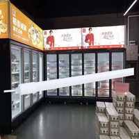 Vente en gros de pousse-boissons automatique de supermarché supérette magasin de proximité étagère à boissons en acrylique pousseur automatique grande remise