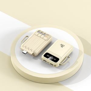 Banco de Energía Personalizado con Logotipo, 10000mAh, Cables Integrados, Doble USB, Carga Rápida de 10W, Cargador Portátil para Viajes - Product Image 5