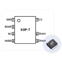 Convertisseur de puissance LED quasi-résonant non isolé, abaisseur de tension, circuit intégré de commande LED KP107AL KP107