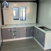 Casa Contenedor Expandible Moderna de 20 pies, 2 Dormitorios, Casa Modular Prefabricada de Lujo, Casa Plegable Pequeña para Jardín, Patio Trasero u Oficina