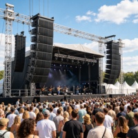 Système de sonorisation actif professionnel LEON AUDIO HDB-30A, enceinte Line Array 2 voies, woofer néodyme 10 pouces, driver en titane 75 mm, 3600 W MONO XLR