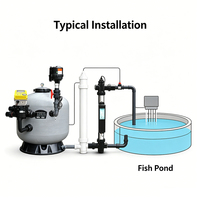Système de filtration biologique intelligent pour bassin, filtre électrique pour bassin avec WiFi et UV