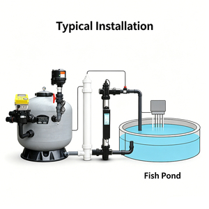 Système <span class=keywords><strong>de</strong></span> <span class=keywords><strong>filtration</strong></span> biologique intelligent pour bassin, filtre électrique pour bassin avec WiFi et UV - Product Image 6