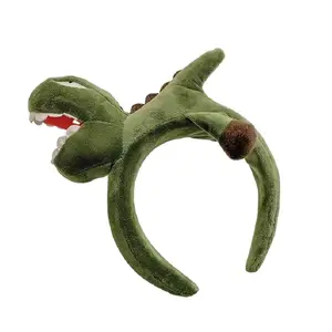 2023 new dinosaur crab hair band women face cute cartoon funny head band hair bundle copricapo