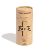 Boîte d'emballage cylindrique en papier kraft avec logo imprimé personnalisé, patchs transdermiques biodégradables, tubes en papier