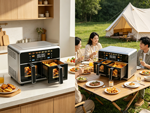 Anbolife Friteuse à air double panier grande capacité 11L avec fenêtre et écran tactile numérique Freidora De Aire <span class=keywords><strong>Ninja</strong></span> - Product Image 4