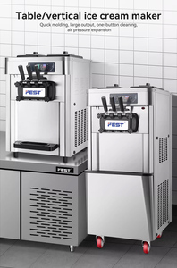 Commercial Automatic Table Top Three Flavor Soft Serve <b>Ice</b> <b>Cream</b> Making <b>Machine</b> Maker Soft <b>Ice</b> <b>Cream</b> <b>Machine</b> - Product Image 3